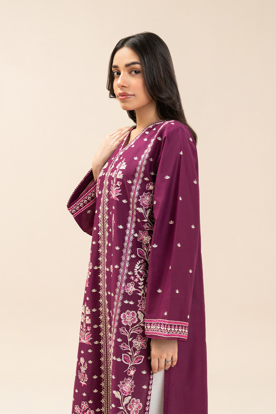 EMBROIDERED LAWN SHIRT (PRET)