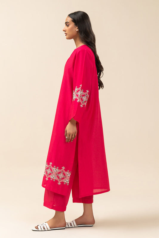 EMBROIDERED DORIA DOBBY SHIRT (PRET)