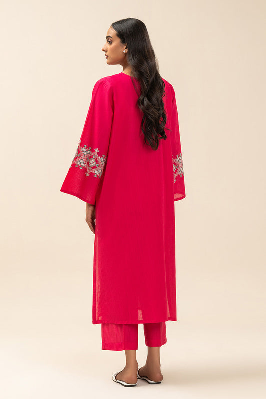 2 PIECE EMBROIDERED DORIA DOBBY SUIT (PRET)