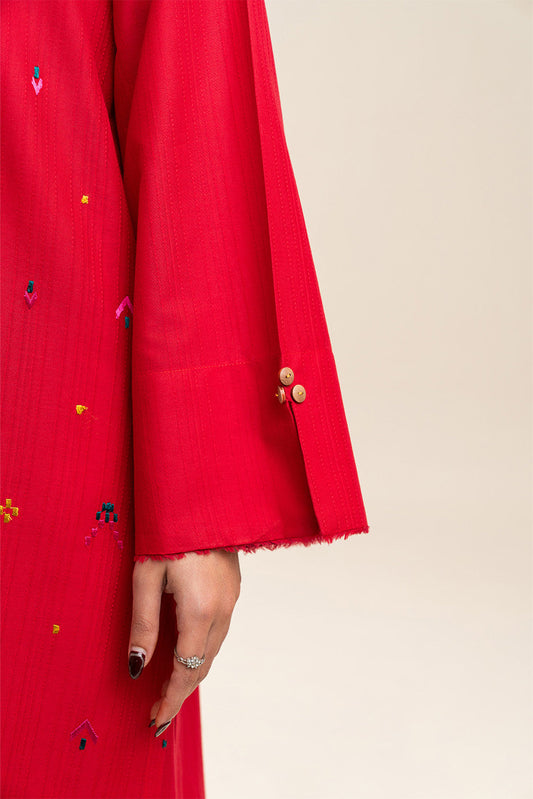 2 PIECE EMBROIDERED DORIA DOBBY SUIT (PRET)