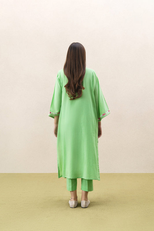 2 PIECE EMBROIDERED YARN DYED SUIT (PRET)