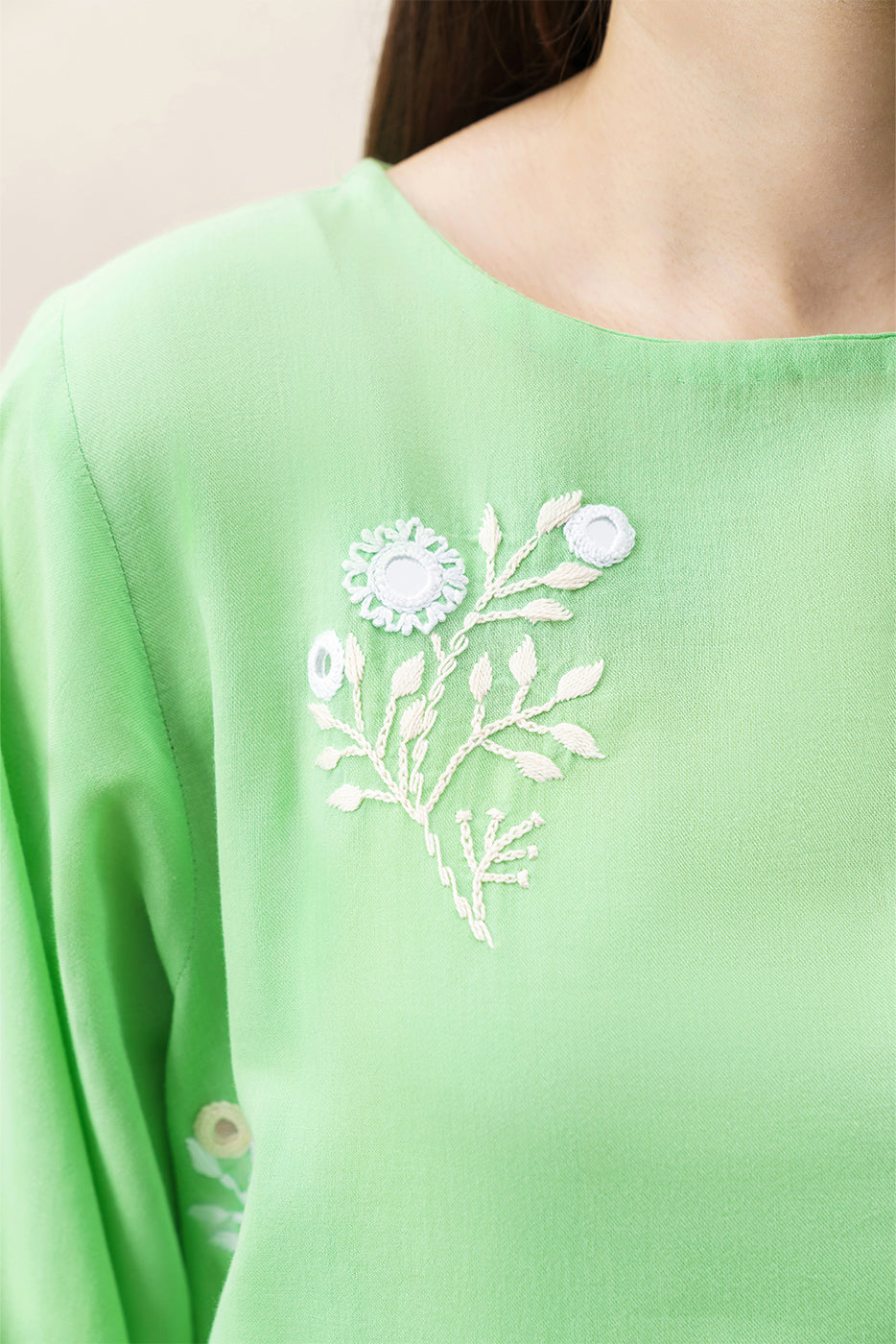 2 PIECE EMBROIDERED YARN DYED SUIT (PRET)