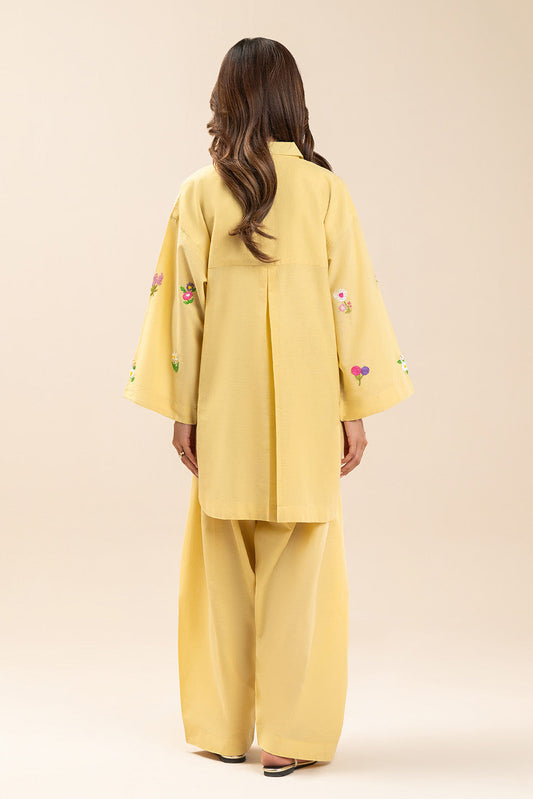 2 PIECE EMBROIDERED YARN DYED SUIT (PRET)