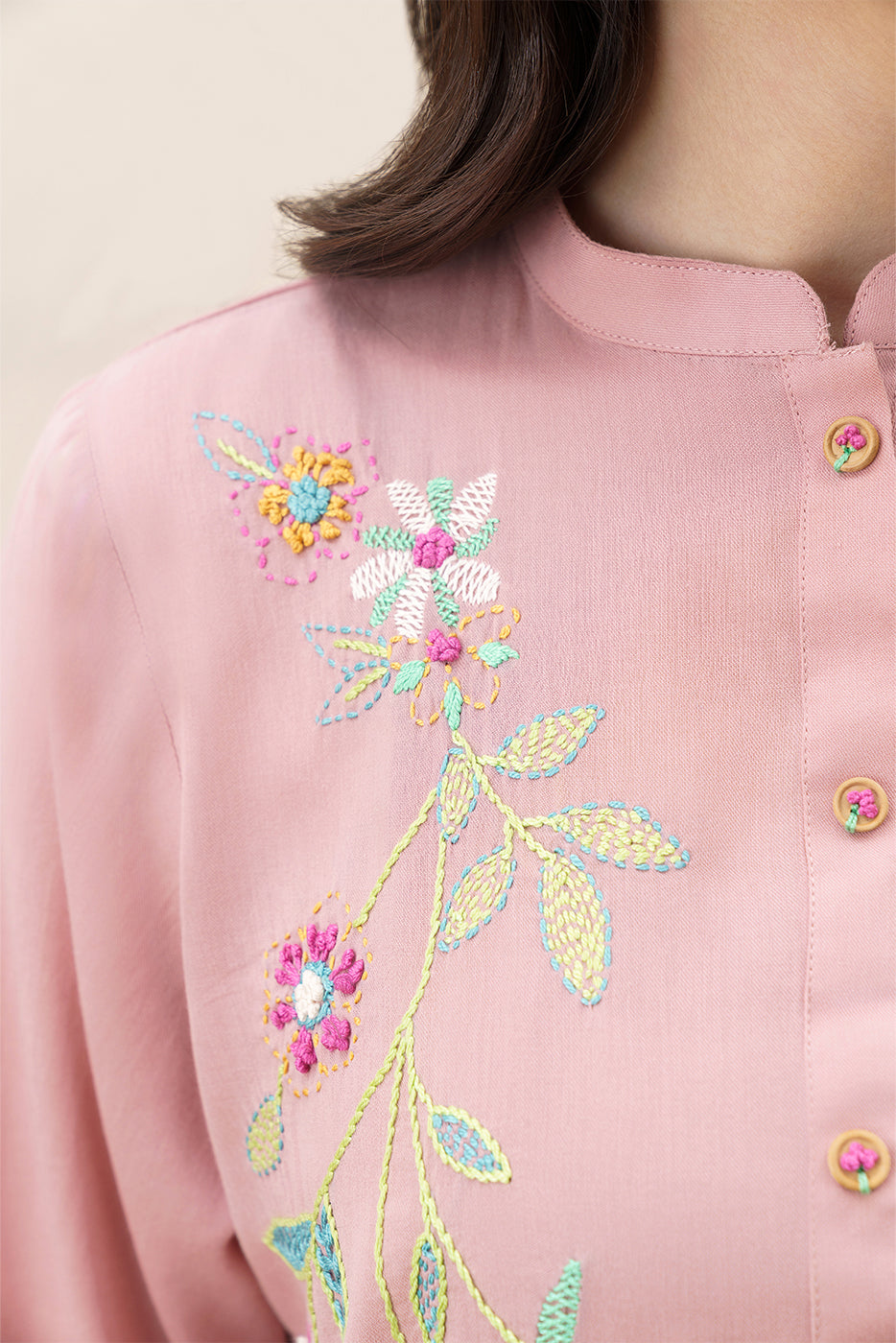 2 PIECE EMBROIDERED YARN DYED SUIT (PRET)