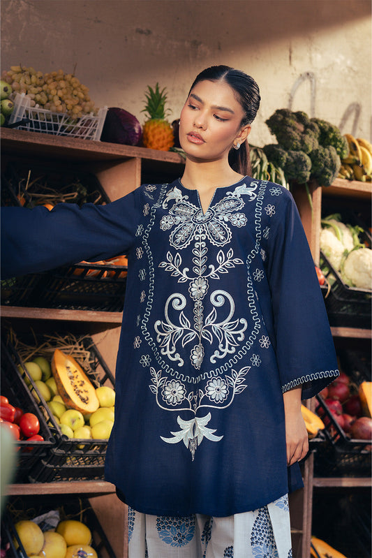 2 PIECE EMBROIDERED TWO WAY SLUB SUIT (PRET)