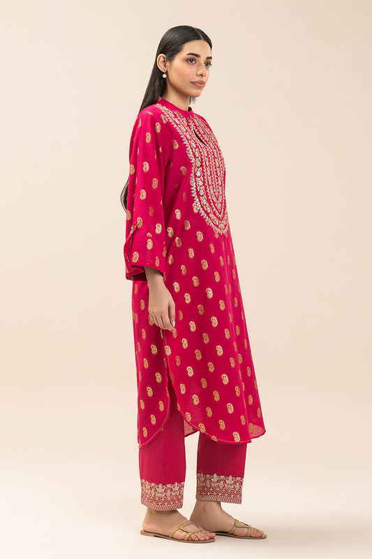 EMBROIDERED LUREX JACQUARD SHIRT (PRET)