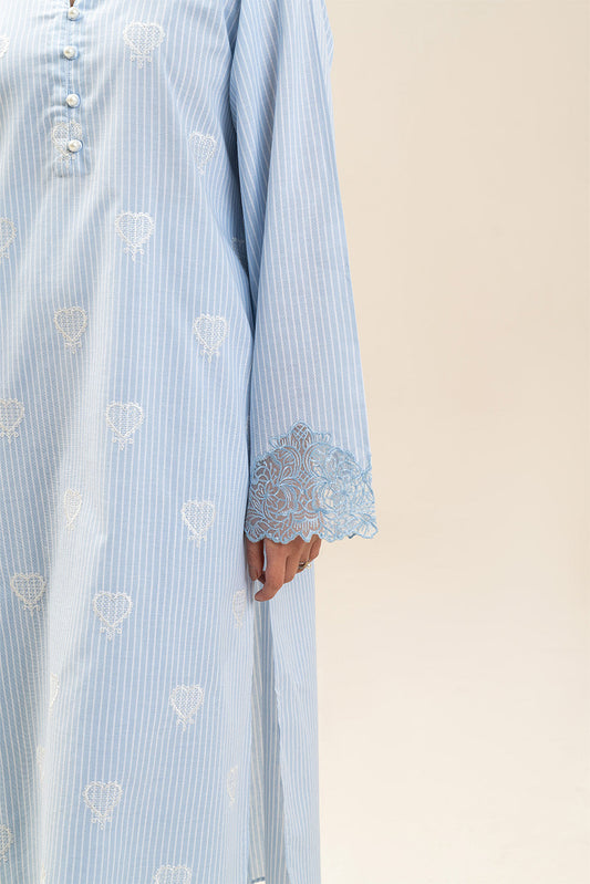 2 PIECE EMBROIDERED YARN DYED SUIT (PRET)