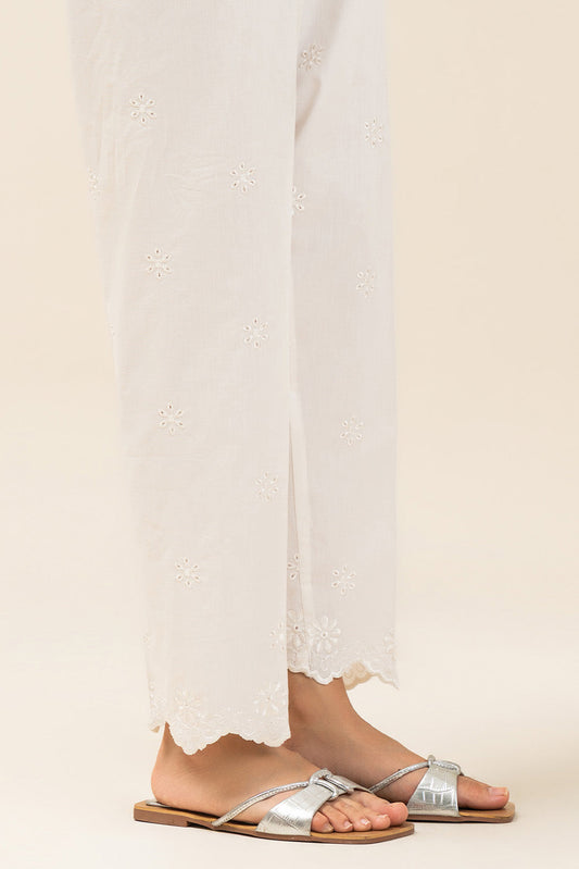 EMBROIDERED STRAIGHT PANTS
