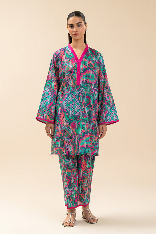2 PIECE PRINTED LAWN SUIT (PRET)
