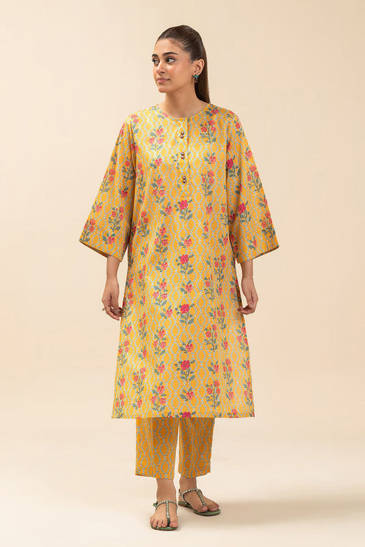 2 PIECE PRINTED WAY SLUB SUIT (PRET)