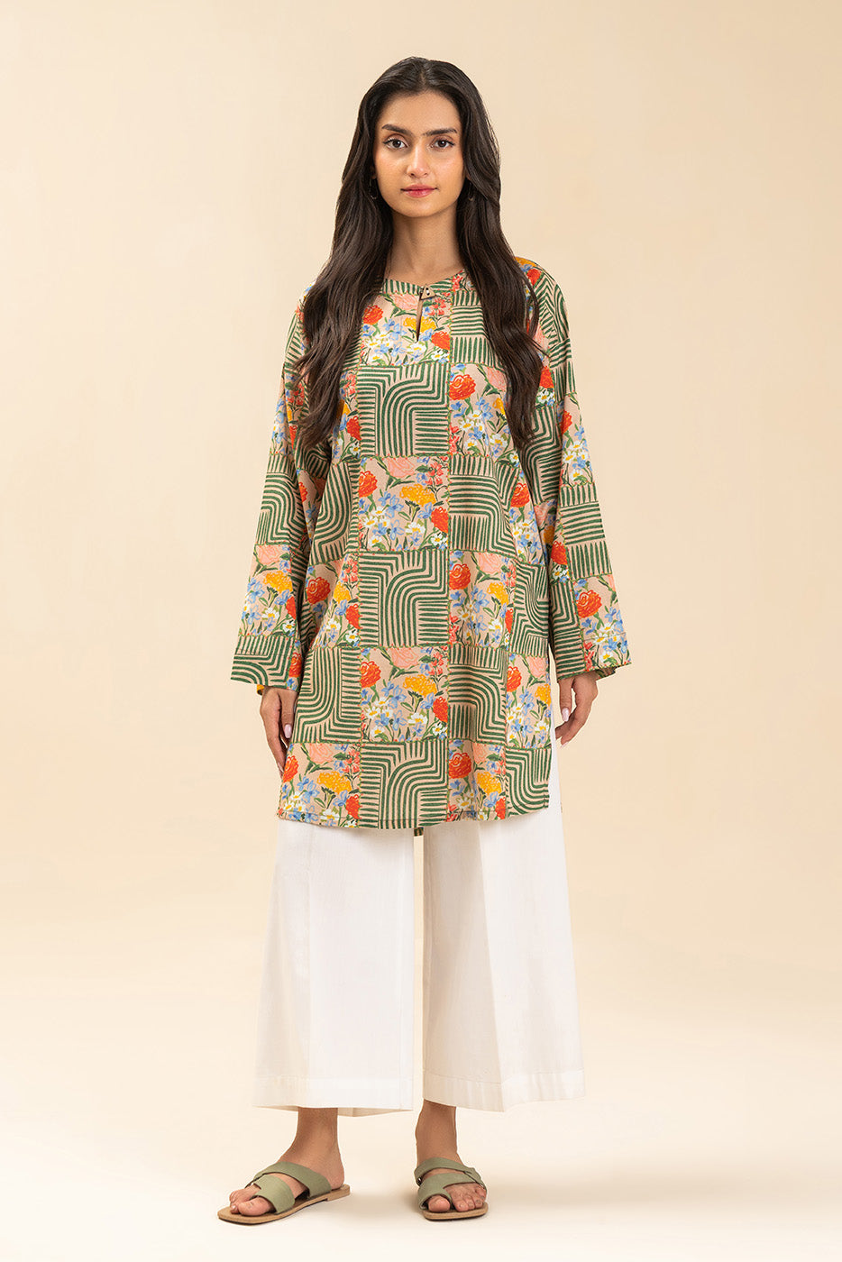 PRINTED LAWN SHIRT (PRET)