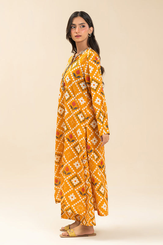 2 PIECE PRINTED LUREX LAWN SUIT (PRET)