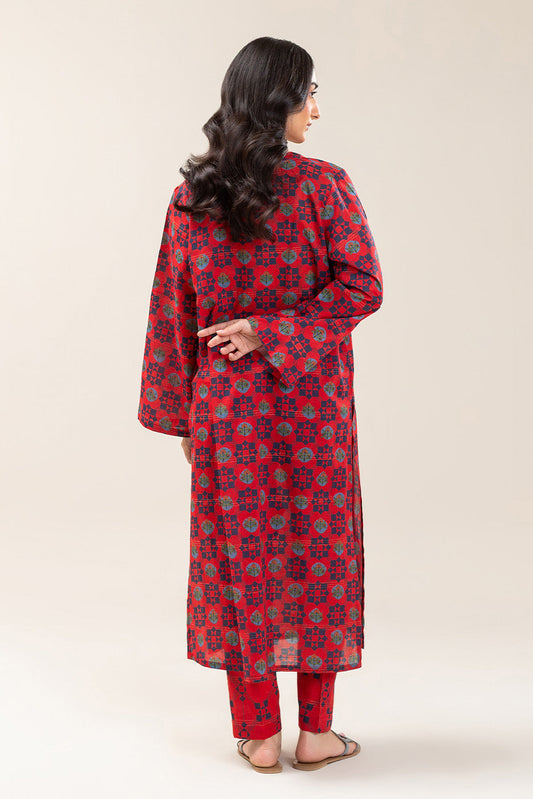 PRINTED LUREX LAWN SHIRT (PRET)