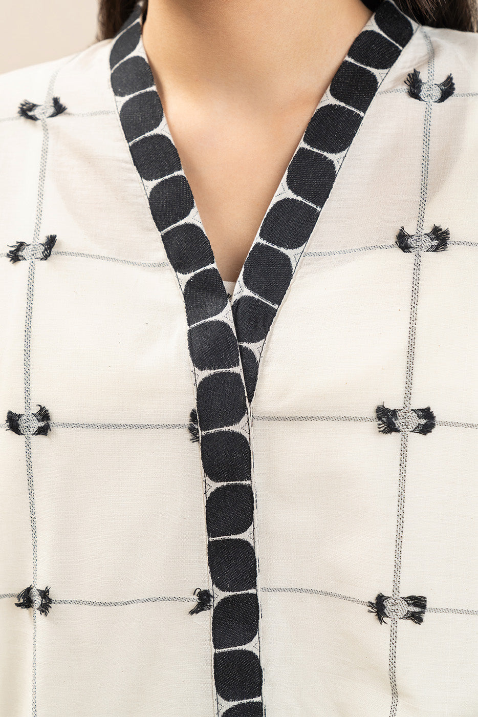 V-NECK BATWING TOP
