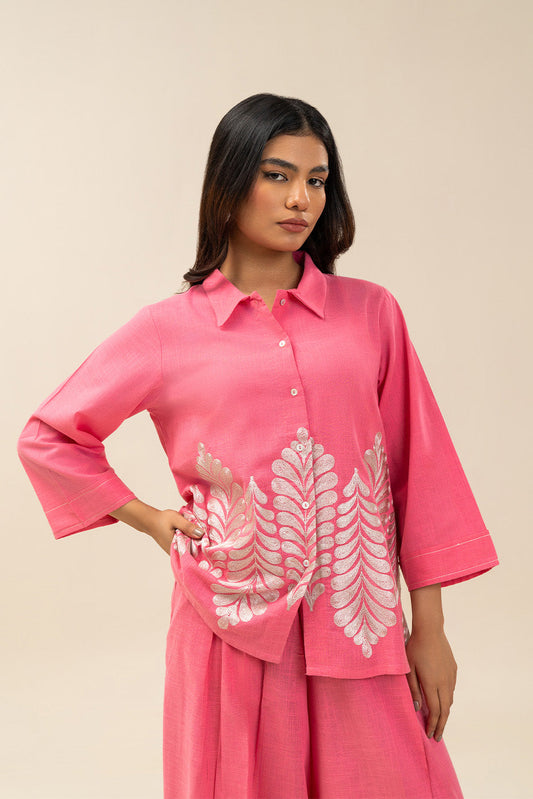 2 PIECE EMBROIDERED LINEN SUIT (FLOW)
