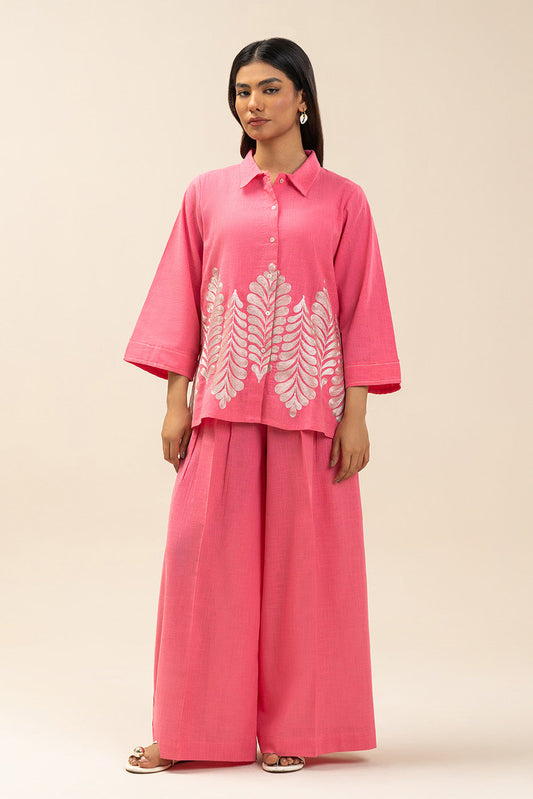 2 PIECE EMBROIDERED LINEN SUIT (FLOW)