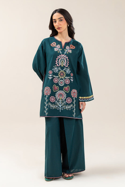 EMBROIDERED SLUB TOP (FLOW)