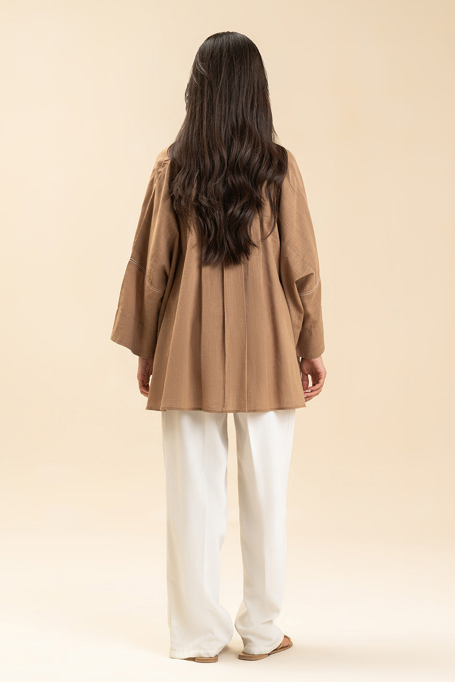 SOLID COTTON LINEN TOP (FLOW)