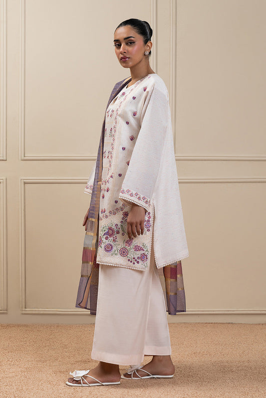 3 PIECE EMBROIDERED MULTI NEPS NET SUIT (HIGH CASUAL)