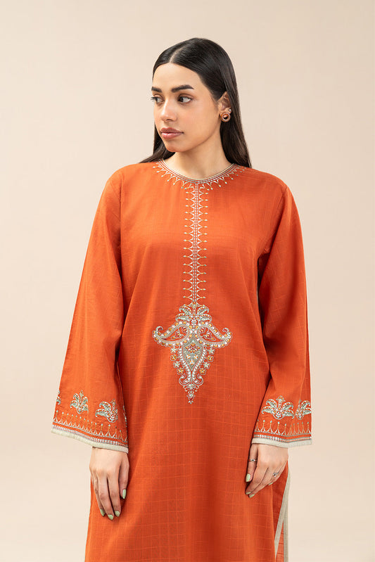 2 PIECE EMBROIDERED DORIA SUIT (PRET)