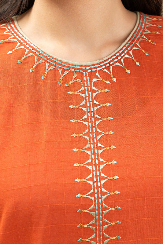 2 PIECE EMBROIDERED DORIA SUIT (PRET)