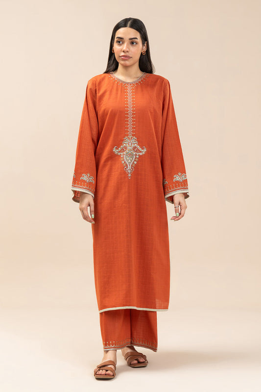 2 PIECE EMBROIDERED DORIA SUIT (PRET)