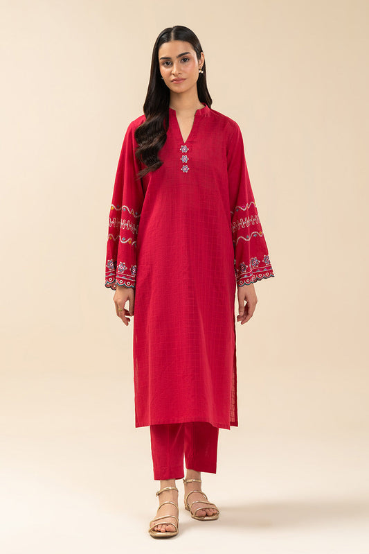 2 PIECE EMBROIDERED DORIA SUIT (PRET)