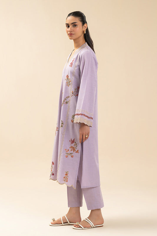 2 PIECE EMBROIDERED TWO WAY SLUB SUIT (PRET)