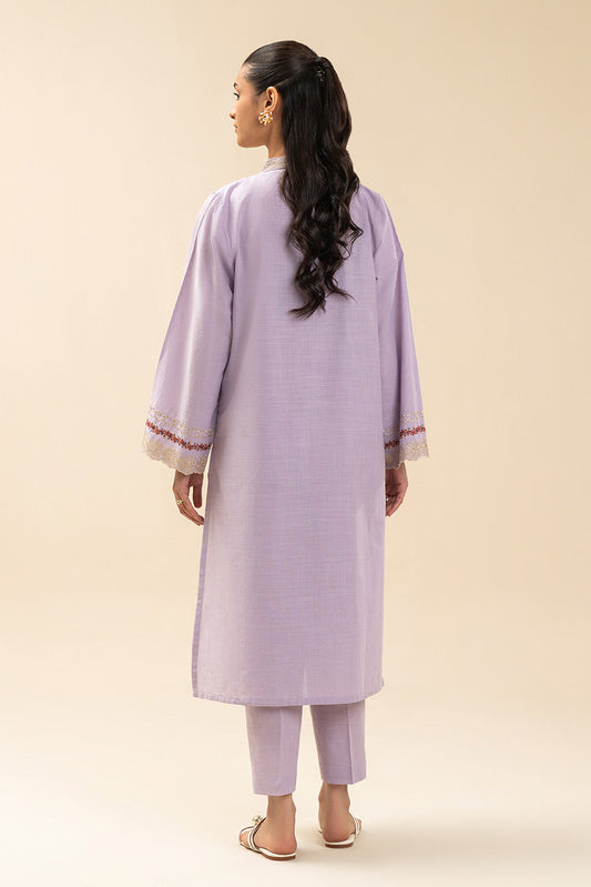 2 PIECE EMBROIDERED TWO WAY SLUB SUIT (PRET)