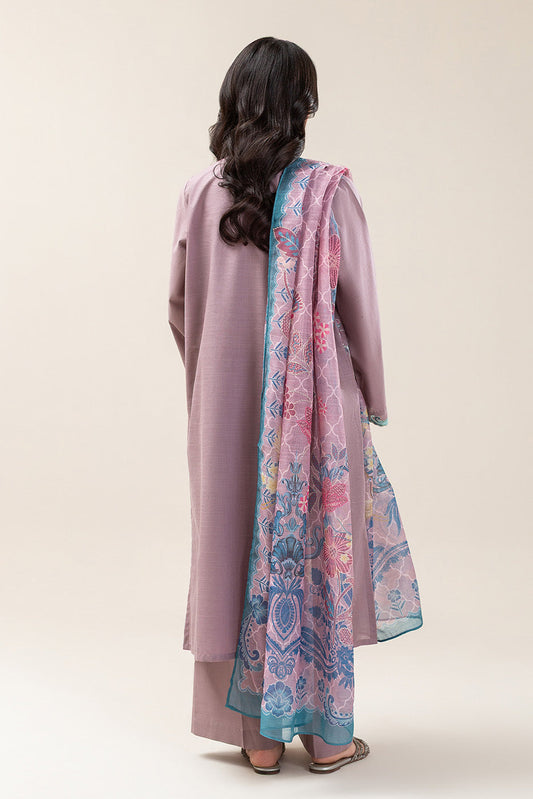 2 PIECE EMBROIDERED TWO WAY SLUB SUIT (PRET)