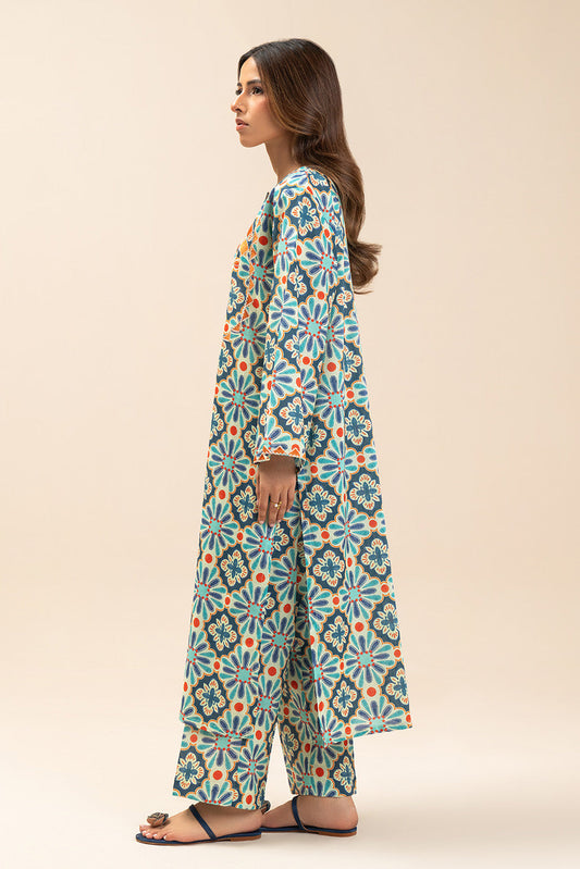 2 PIECE EMBROIDERED LAWN SUIT (PRET)