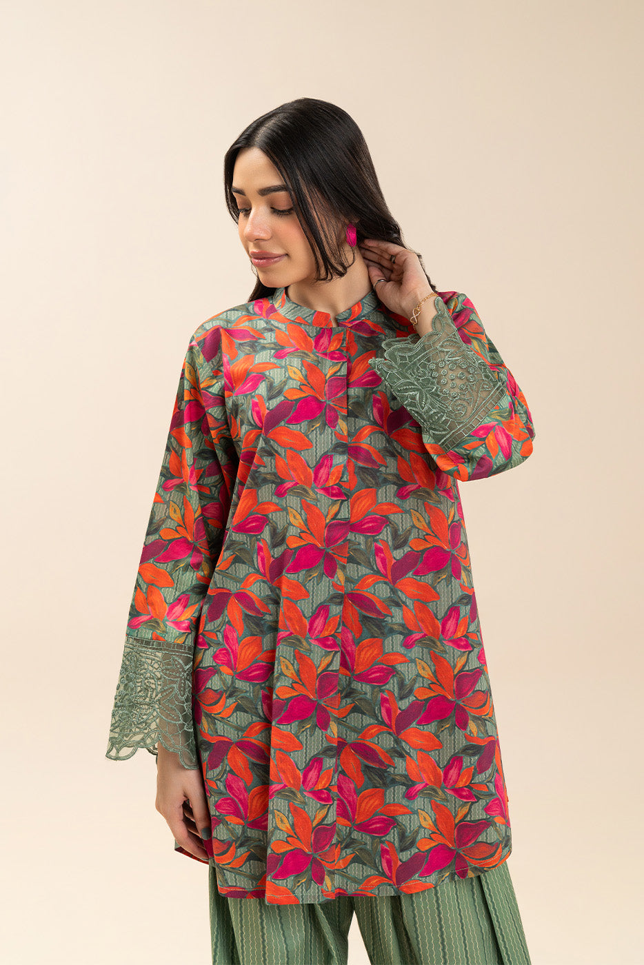 2 PIECE EMBROIDERED LAWN SUIT (PRET)