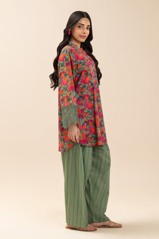 2 PIECE EMBROIDERED LAWN SUIT (PRET)