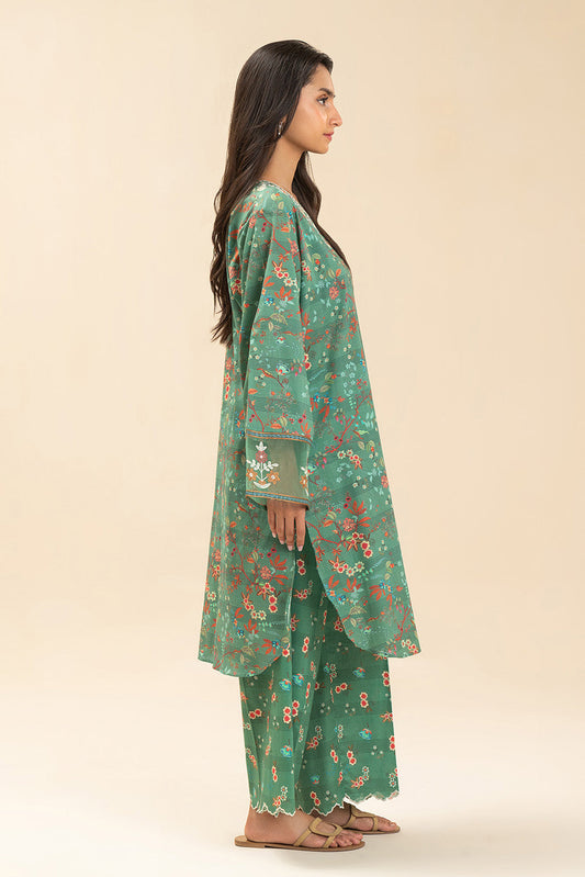 2 PIECE EMBROIDERED LAWN SUIT (PRET)