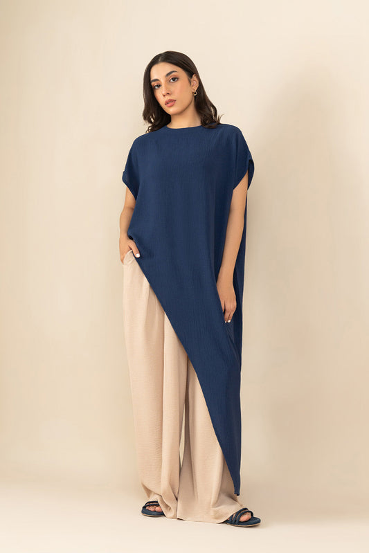 SOLID POLY CREPE SHIRT ( FLOW )