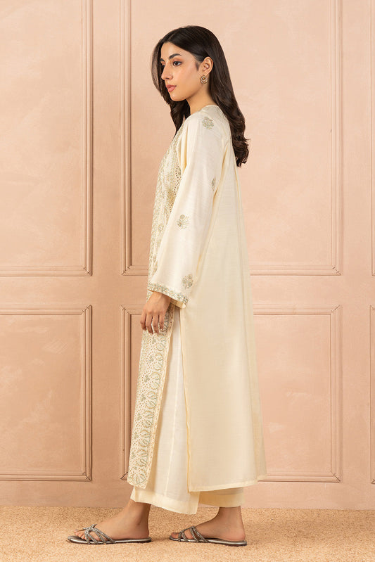 2 PIECE EMBROIDERED RAW SILK SUIT (LUXURY PRET)