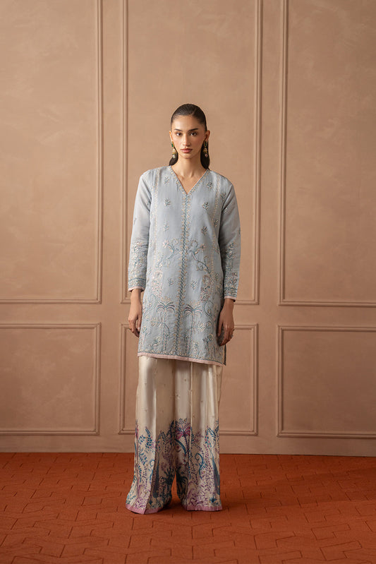 2 PIECE EMBROIDERED ZARI JACQUARD SUIT (LUXURY PRET)