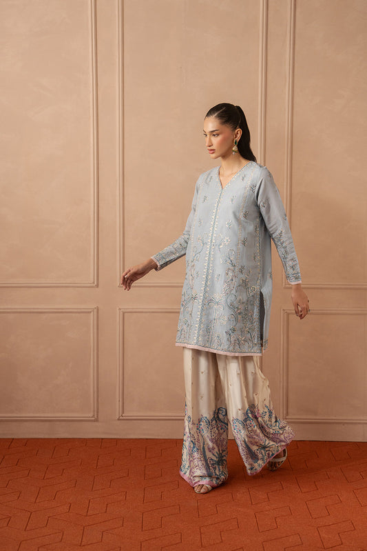 2 PIECE EMBROIDERED ZARI JACQUARD SUIT (LUXURY PRET)