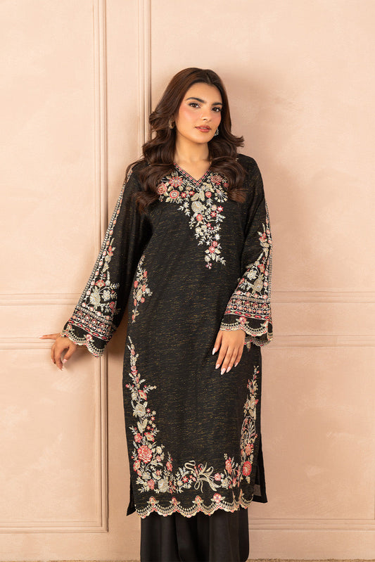 EMBROIDERED ZARI JACQUARD SHIRT (LUXURY PRET)