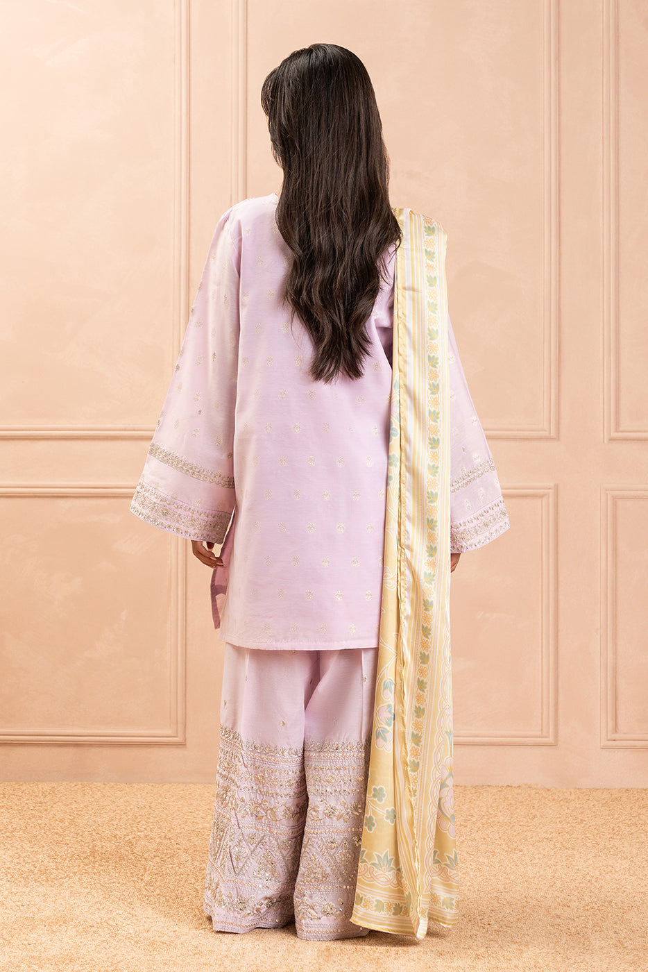 EMBROIDERED ZARI JACQUARD SHIRT (LUXURY PRET)