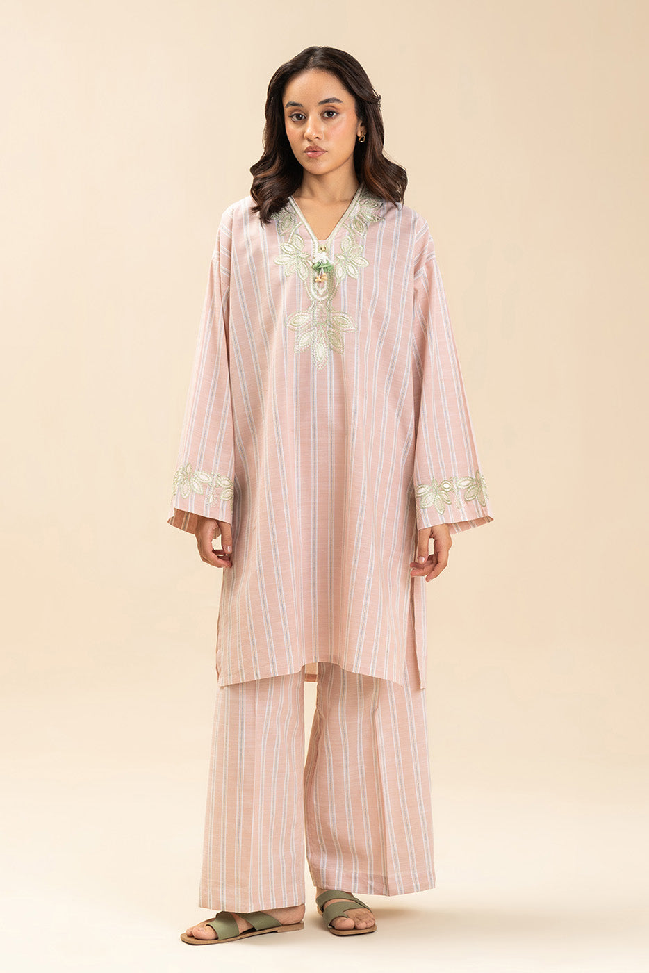 2 PIECE SOLID DOBBY SUIT (PRET)