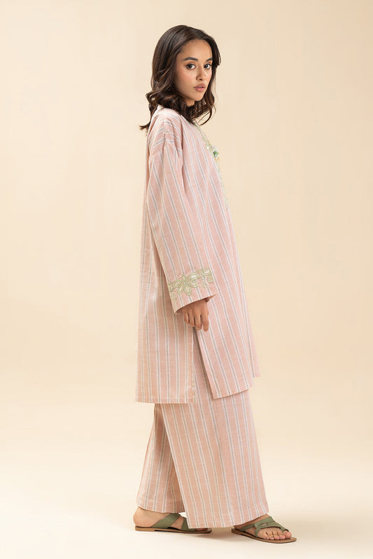 2 PIECE SOLID DOBBY SUIT (PRET)
