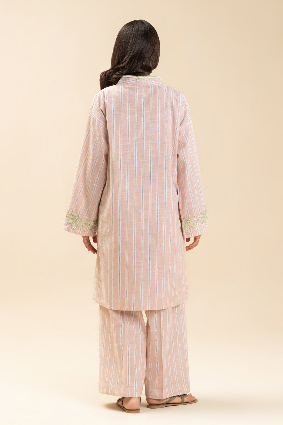 2 PIECE SOLID DOBBY SUIT (PRET)