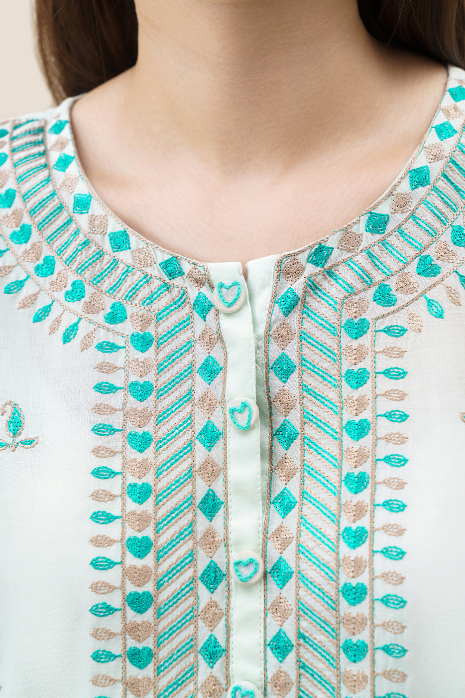 EMBROIDERED LAWN SHIRT (PRET)