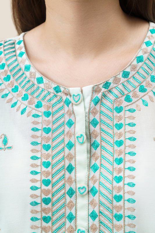 EMBROIDERED LAWN SHIRT (PRET)