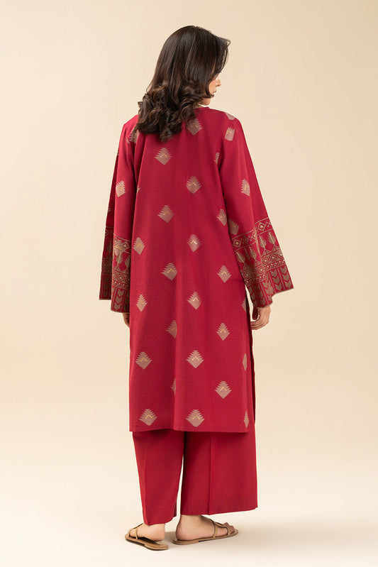 EMBROIDERED LUREX JACQUARD SHIRT (PRET)