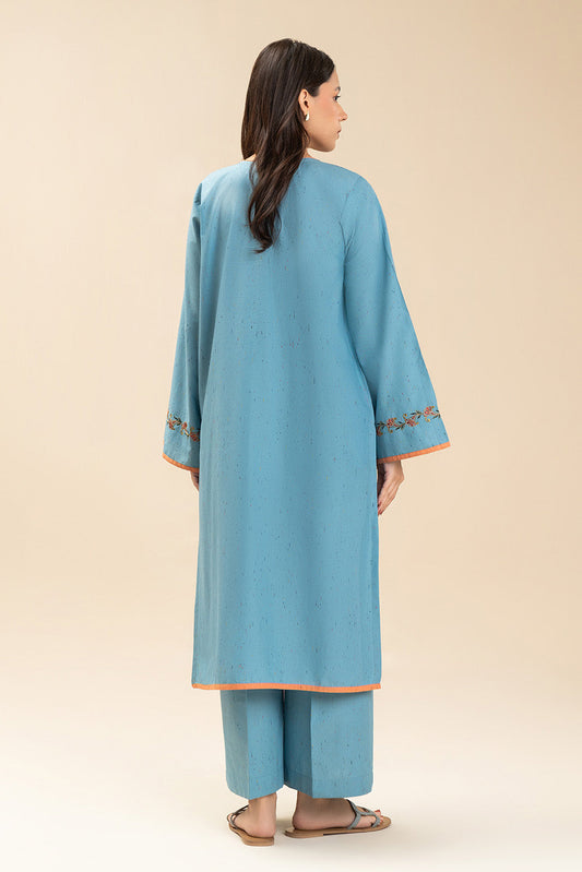 2 PIECE EMBROIDERED MULTI NEPS SUIT (PRET)