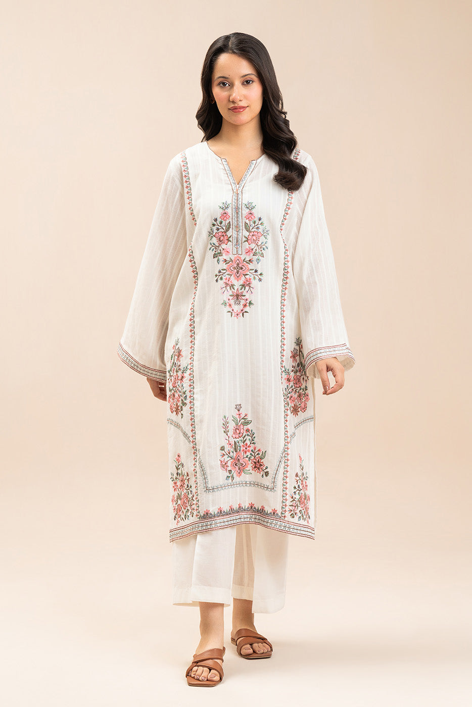 2 PIECE EMBROIDERED NENO KARA SUIT (PRET)
