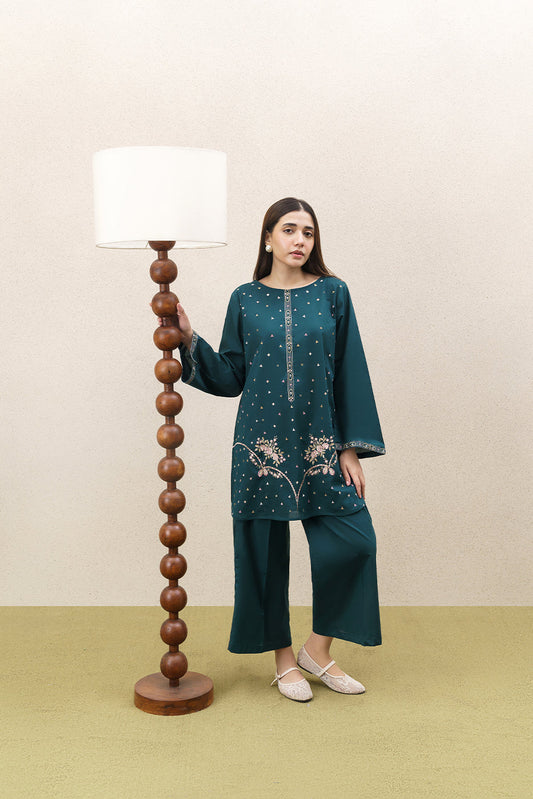 2 PIECE EMBROIDERED LAWN SUIT (PRET)