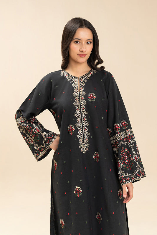 2 PIECE EMBROIDERED TWO WAY SLUB SUIT (PRET)